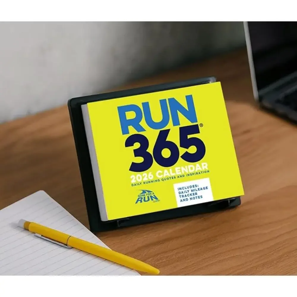Gone for a Run 2026 Runners Daily Desk Calendar Daily Running Quotes for Runners